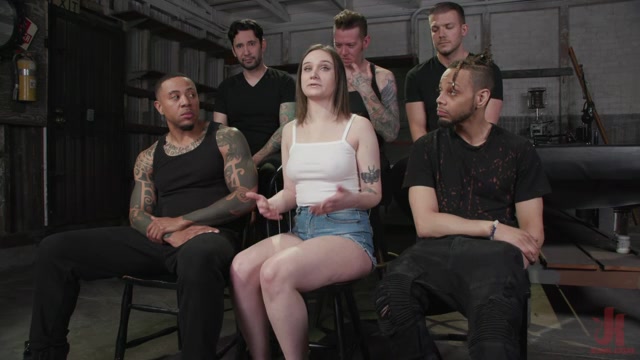 Filthy whore Gwen Vicious gets her slutty trash holes stuffed airtight